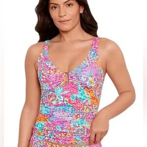 LAUREN RALPH LAUREN Women's Printed Hipster Bikini Bottoms & Top